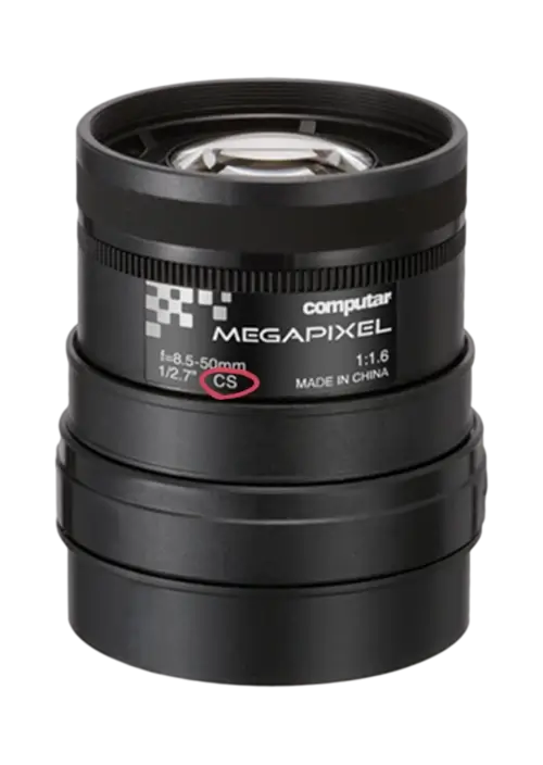 Image of C-Mount and CS-Mount lenses