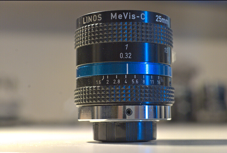 Photo of precision high quality Machine Vision lens