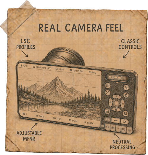 Camera app workflow note